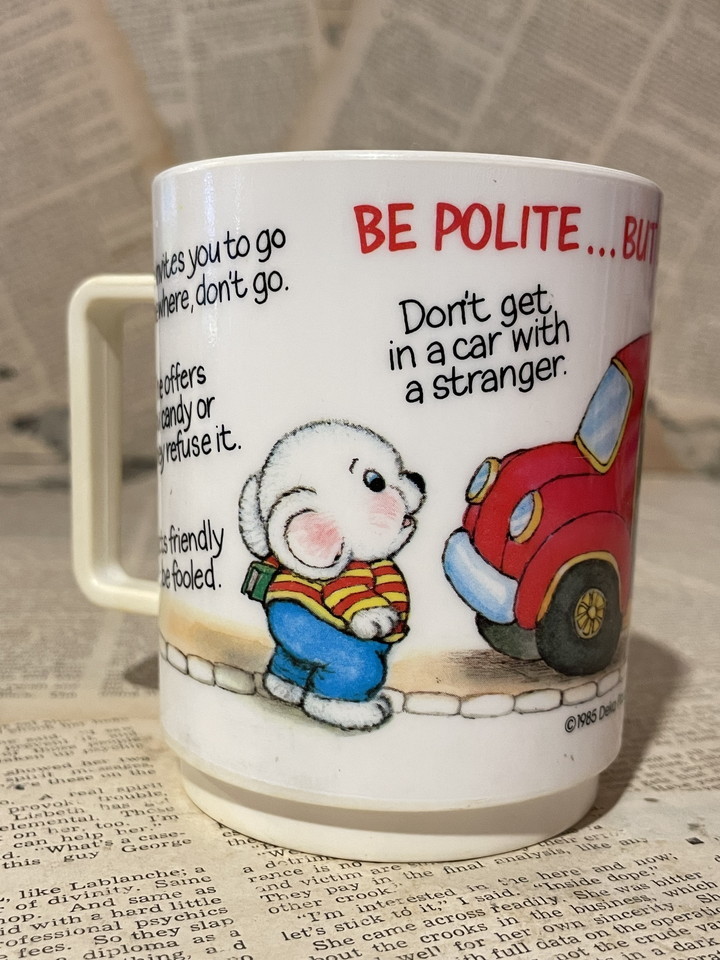 ☆1980年代/プラスチックマグ/即決USAビンテージ/レトロ/ファンシー/Vintage Plastic Mug(80s) FO-090拍卖