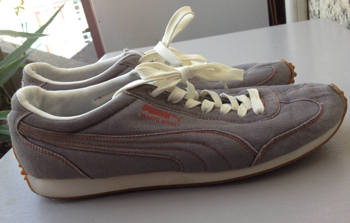 プーマ whirl wind デニム グレイ 28.5cm ダメージあり、リペアあり拍卖