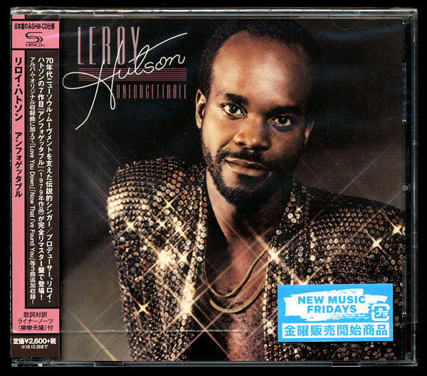 国内盤SHM-CD/LEROY HUTSON/UNFORGETTABLE/AJXCD426J/2018年盤/リロイ・ハトソン拍卖