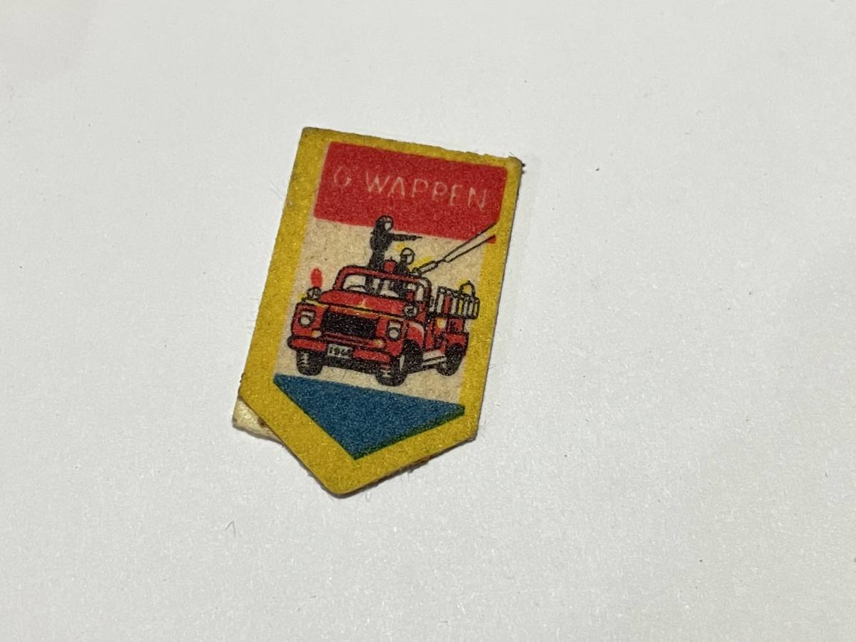 グリコ おまけ ワッペン 消防車拍卖