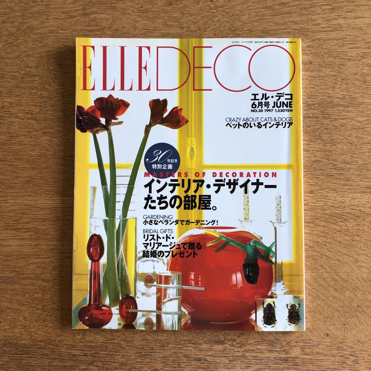 ELLE DECO エル デコ 1997年 6月 No.30 インテリア・デザイナー マッシモ・イオザ・ギーニのボローニャの部屋 イタリアン・デザイン拍卖