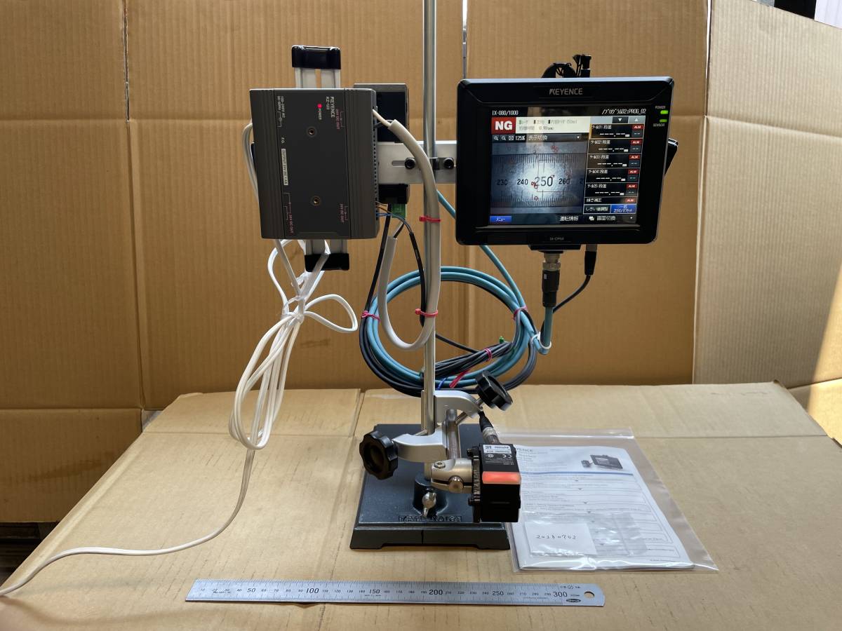 KEYENCE カメラ内蔵レーザ変位センサ IX シリーズ KZ-U3 / IX-CP50 / IX-1000 / IX-080 (通電確認済み) 中古品 (20230702)拍卖
