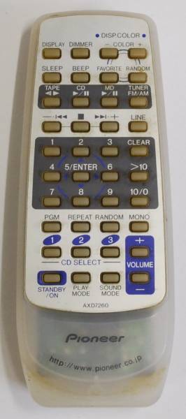 JUNK ■Pioneer■ オーディオ用リモコン AXD7260 返品対応可能 拍卖