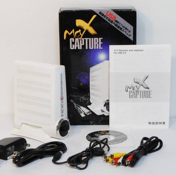 JUNK ■メーカー不明■ Max CAPTURE winXP用 TVチューナー+スタビライザー USB接続拍卖