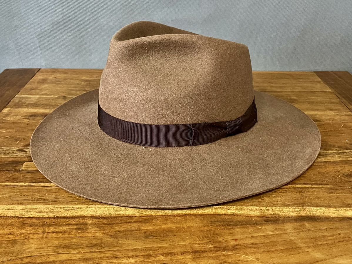 EDDYビンテージハットブラウン58cm stetson 60s70s拍卖