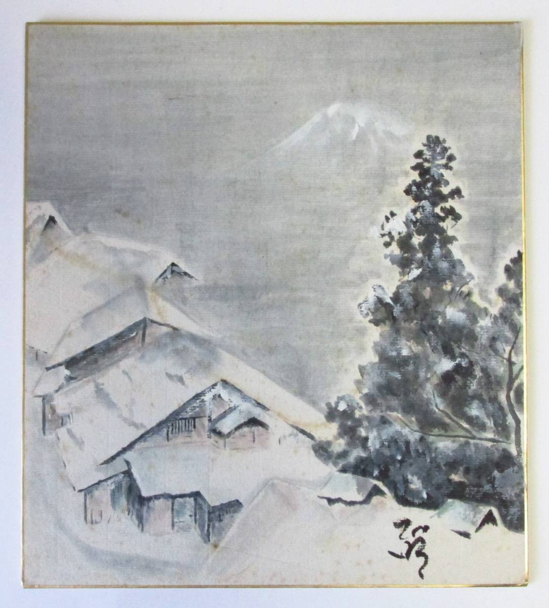 ○清雅○ 林正明 日本画・色紙 風景 大阪府出身 小野竹喬に師事 模写拍卖