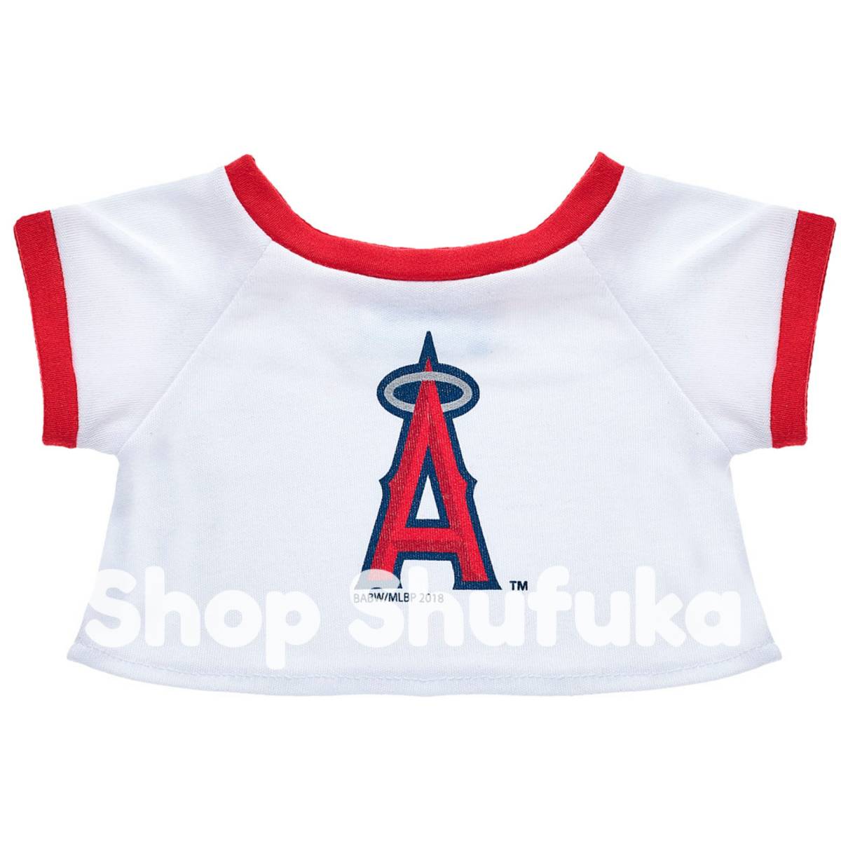 ビルドアベア★半袖 Tシャツ メジャーリーグ ロサンゼルス エンゼルス LA テディベア ダッフィー シェリーメイ クマ 野球 MLB ぬいぐるみ拍卖