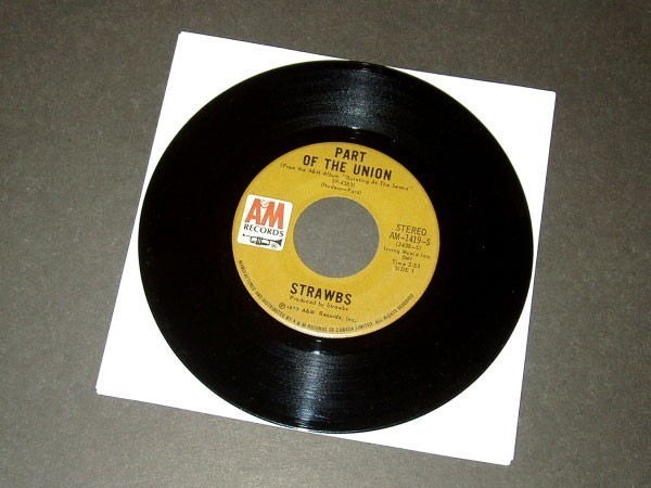 STRAWBS Part of the Union / Tomorrow カナダ盤シングル A&M拍卖