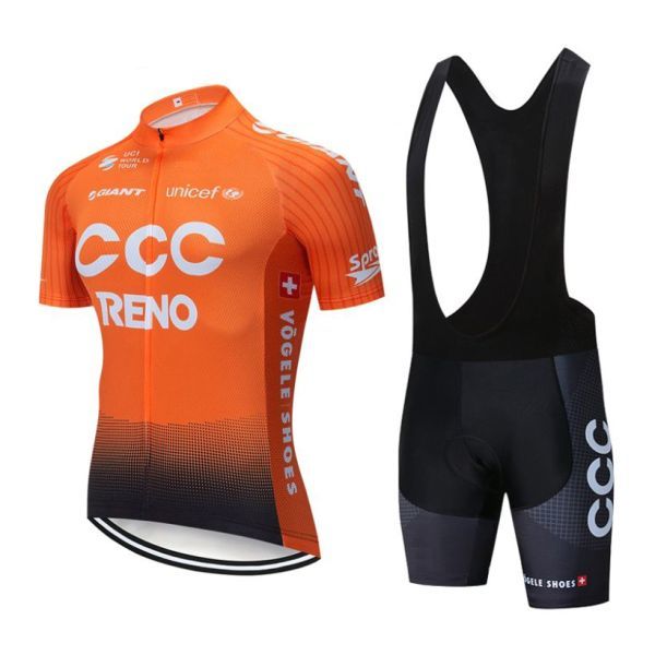 新品 サイクルジャージ 上下セット No78 Lサイズ ポーランド フルジップ ウェア 半袖 メンズ サイクリング MTB 自転車 ロードバイク拍卖