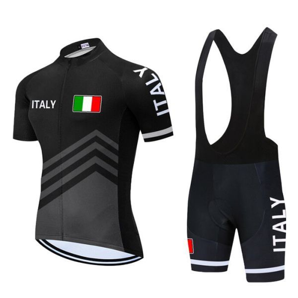 新品 サイクルジャージ 上下セット No126 Mサイズ イタリア フルジップ ウェア 半袖 メンズ サイクリング MTB 自転車 ロードバイク拍卖