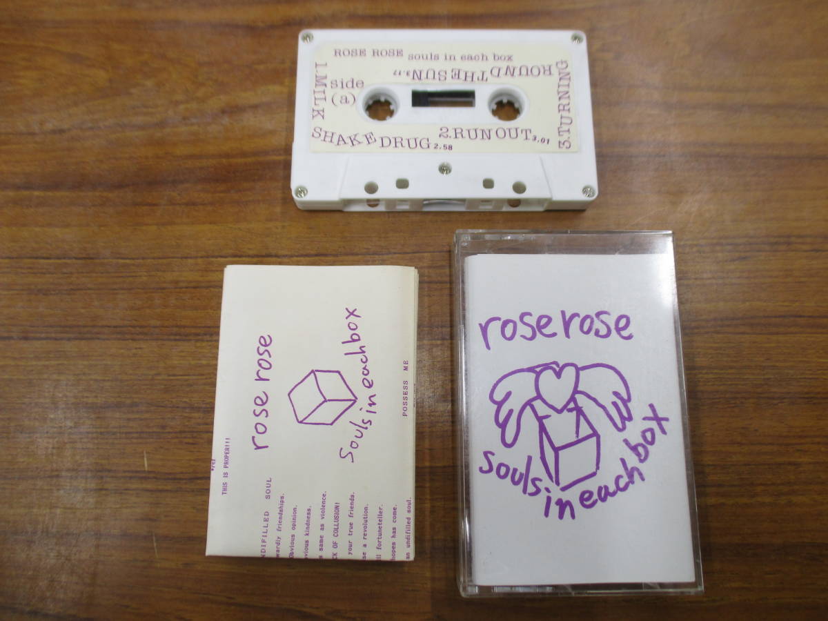 RS-4944【カセットテープ】歌詞カードあり / rose rose souls in each box ローズ・ローズ HIRO / PMA 009 TAPE / cassette tape *拍卖