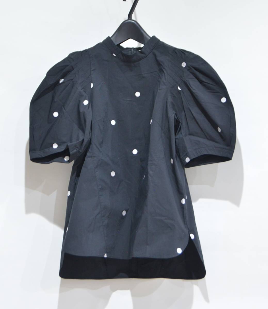 SHE TOKYO シートウキョウ Vera dot ドット ブラウス トップス ブラック F Y-28827B拍卖