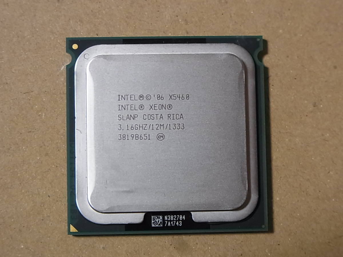 □Intel Xeon X5460 SLANP 3.16GHz/12M/1333 Harpertown LGA771 4コア (Ci0676)拍卖