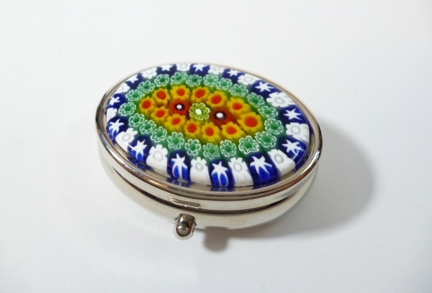 β Venetian murano glass ベネチアングラス ピルケース 小物入れ β ベネチアン ムラーノ ベネチアンガラス ミルフィオリ ヴェネチアン 拍卖