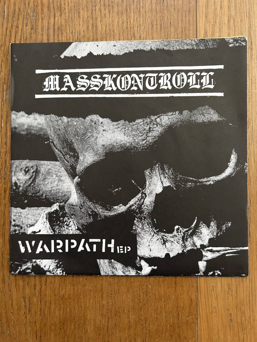 WARPATH EP MASSKONTROLL U.S.HARD CORE PUNK シングル盤 EP盤 7インチ 33回転 程度良 カラーヴァイナル拍卖