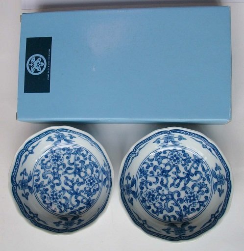 たち吉 染花 小鉢 ペアセット W13.5xH4.5(約cm)拍卖