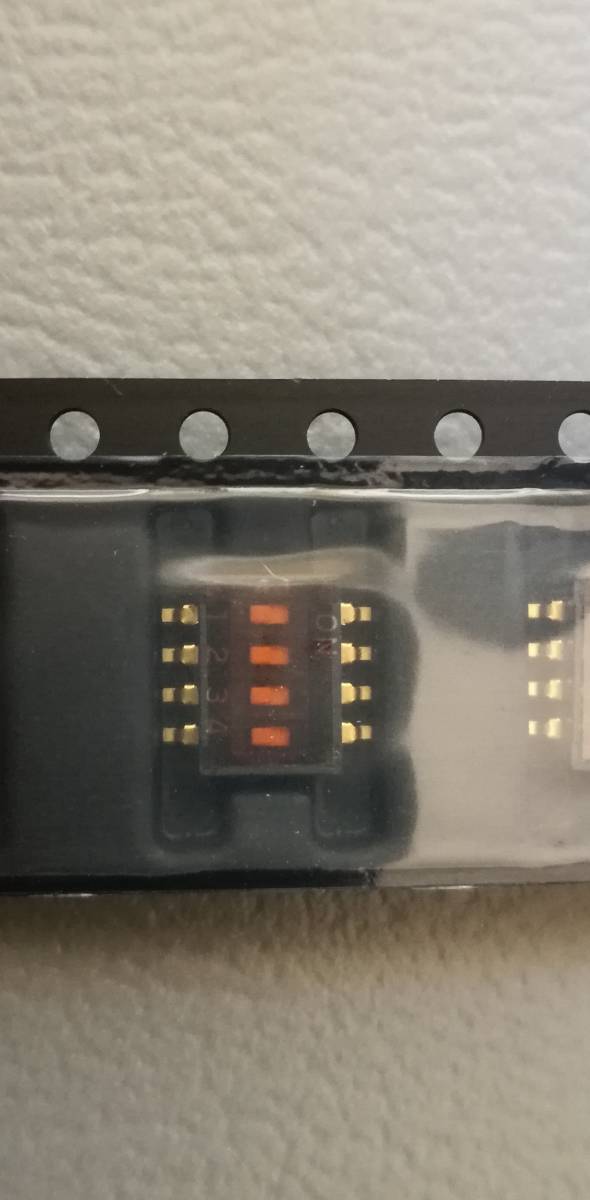 スライドディップスイッチ4極(A6H-4102)オムロン 8個組拍卖