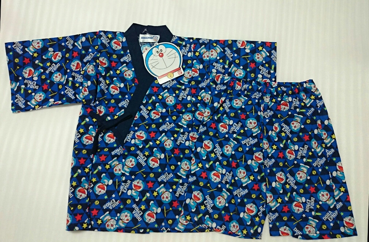 ドラえもん 甚平 100 新品タグ付 上下 お祭り パジャマ 拍卖
