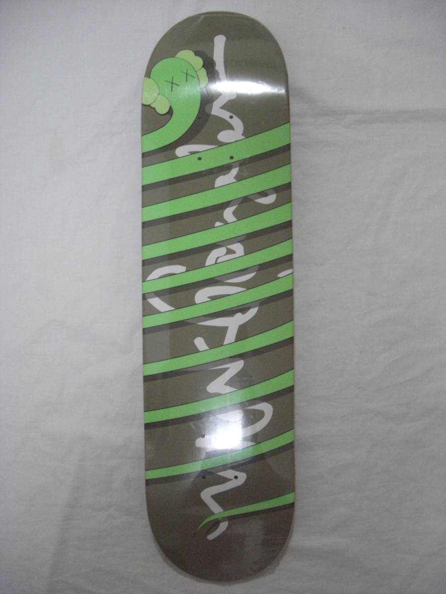 新品 非売品 DS 2005 Krooked × KAWS x MARK GONZALES "GREEN BENDY" SKATEBOARD DECK スケートボード デッキ (J-16-8)拍卖