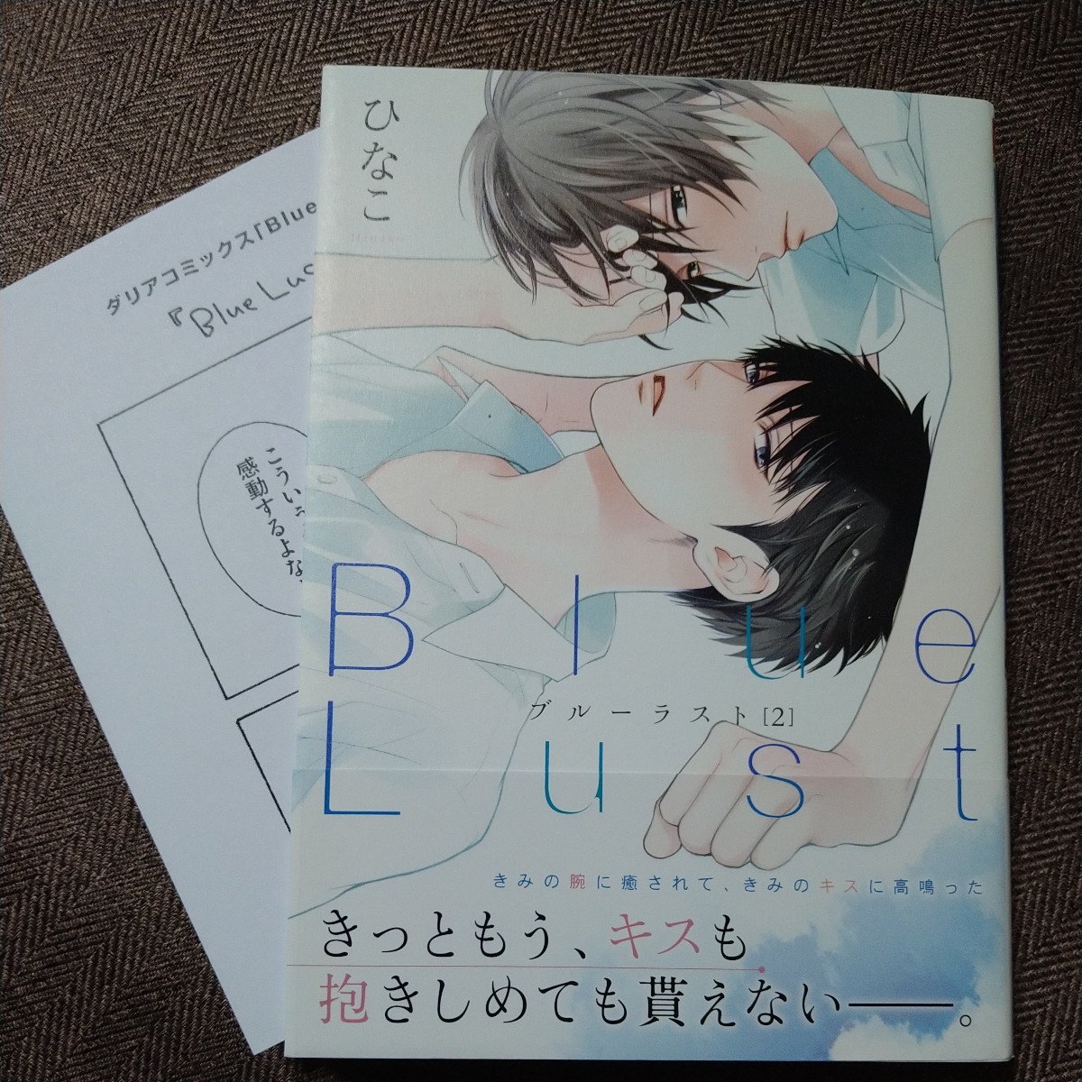直筆サイン本 Blue Lust 2 ひなこ 特典ペーパー付き拍卖