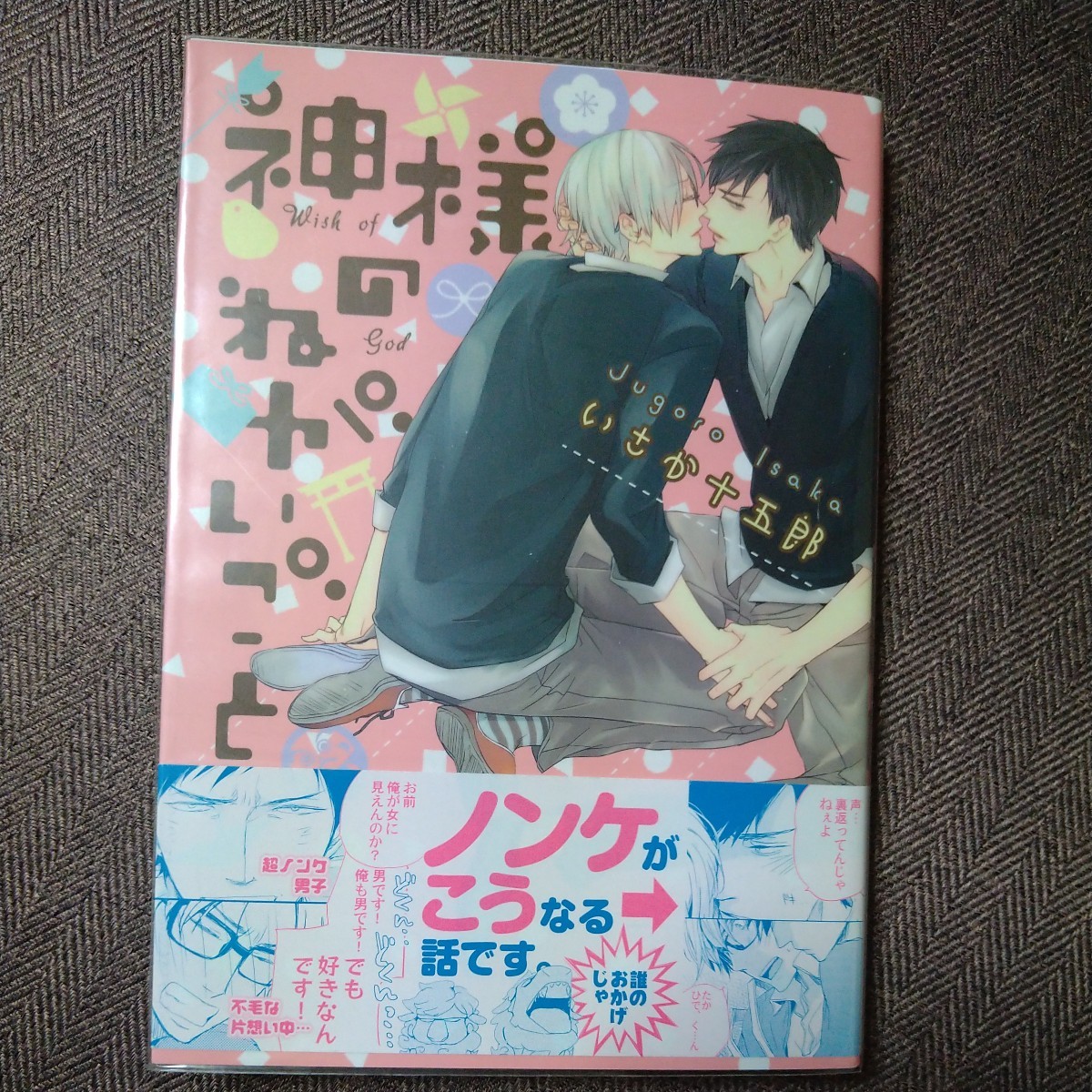 イラスト入り直筆サイン本 「神様のねがいごと」いさか十五郎 ペーパー付き拍卖