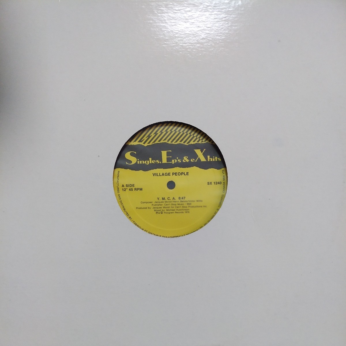12inch カナダ盤/VILLAGE PEOPLE Y.M.C.A.拍卖