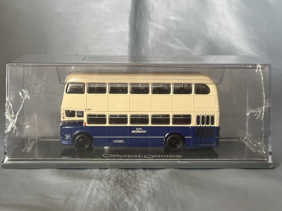 未開封 コーギー製  2階建てバス  ブルー/アイボリー   1/76拍卖