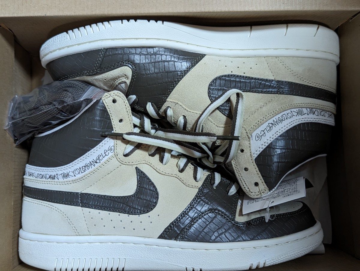 【即決】NIKE x STUSSY NIKE COURT FORCE HI 28.5cm US10.5 コートフォース ステューシー デッドストック ヴィンテージ拍卖