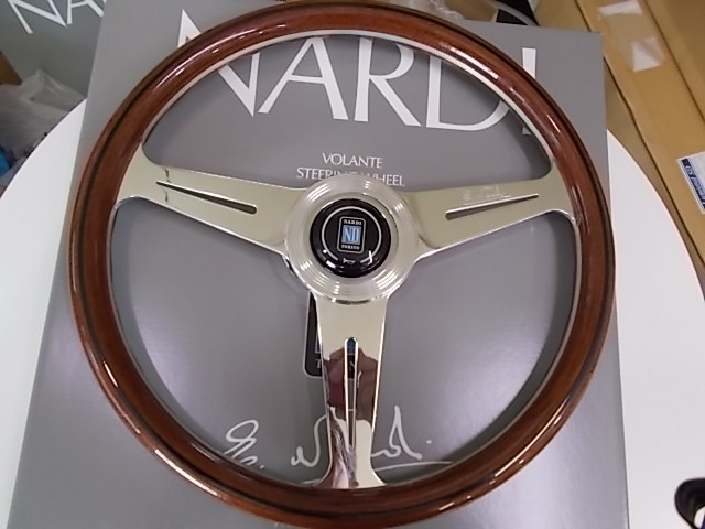 NARDI ナルディ Classic N075 ウッド&FLAT ポリッシュスポーク 360mm 送料無料拍卖