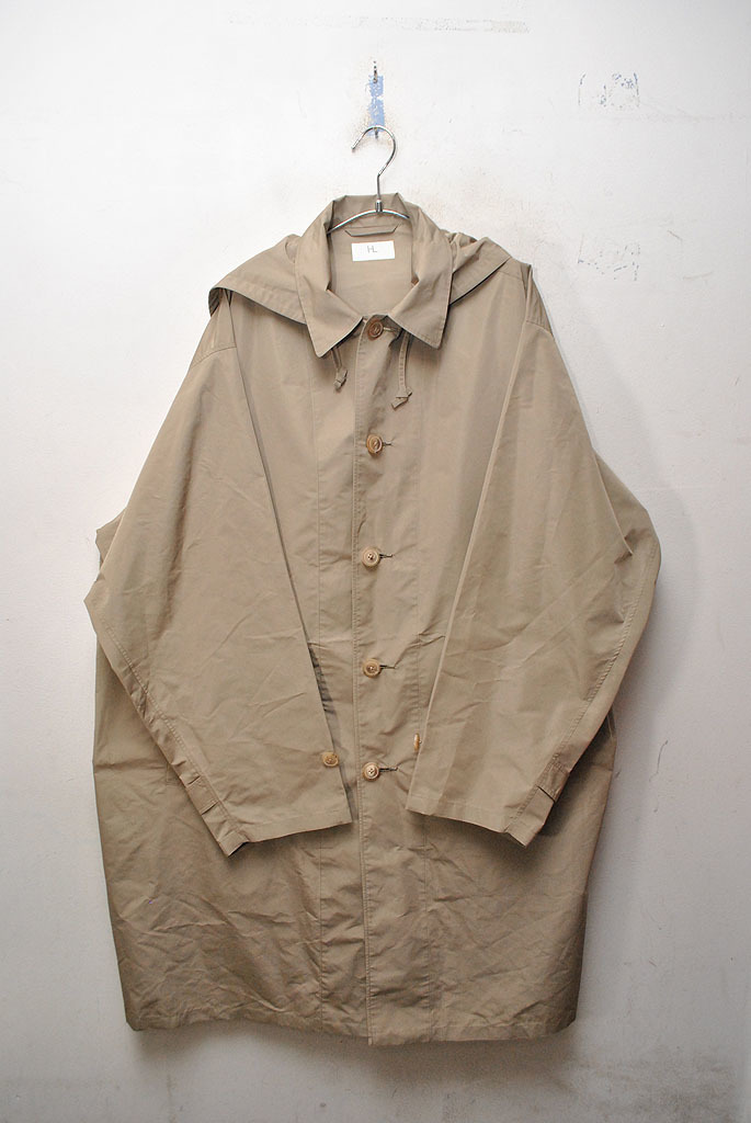 HERILL P/SILK Windy Bay Coat ヘリル/ウインドコート/ユニセックス/カーキ/3拍卖