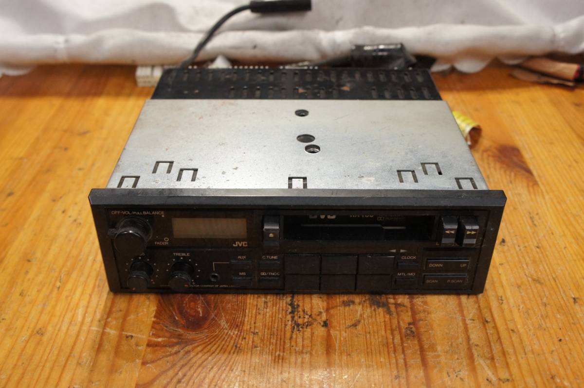 RX405 JVC 1DIN AUX カセット オーディオ ヘッドユニット @2447s拍卖