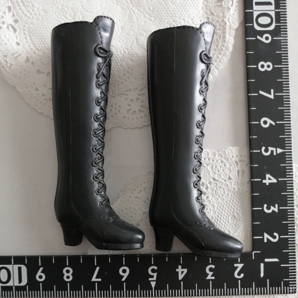 3r0712 ドール用 ロングブーツ 黒 ブラック momoko ジェニー 1/6ドール拍卖