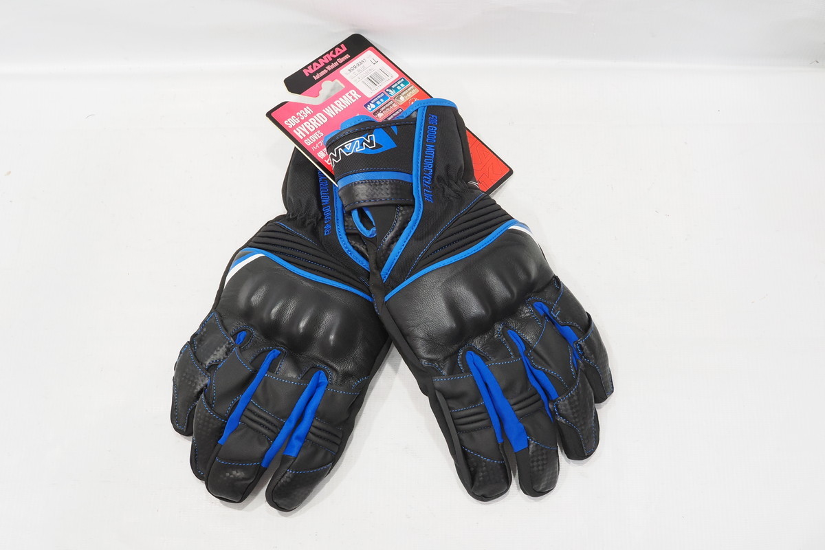 新品 NANKAI グリップヒーター対応 ウィンターグローブ LLサイズ ブルー ハイブリッドウォーマーグローブ 南海部品 SDG-3341A XL 拍卖