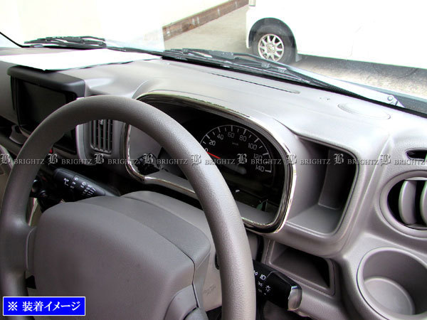 エブリイワゴン DA17W メッキ メーター リング ガーニッシュ カバー エブリーワゴン MET-RIN-007拍卖