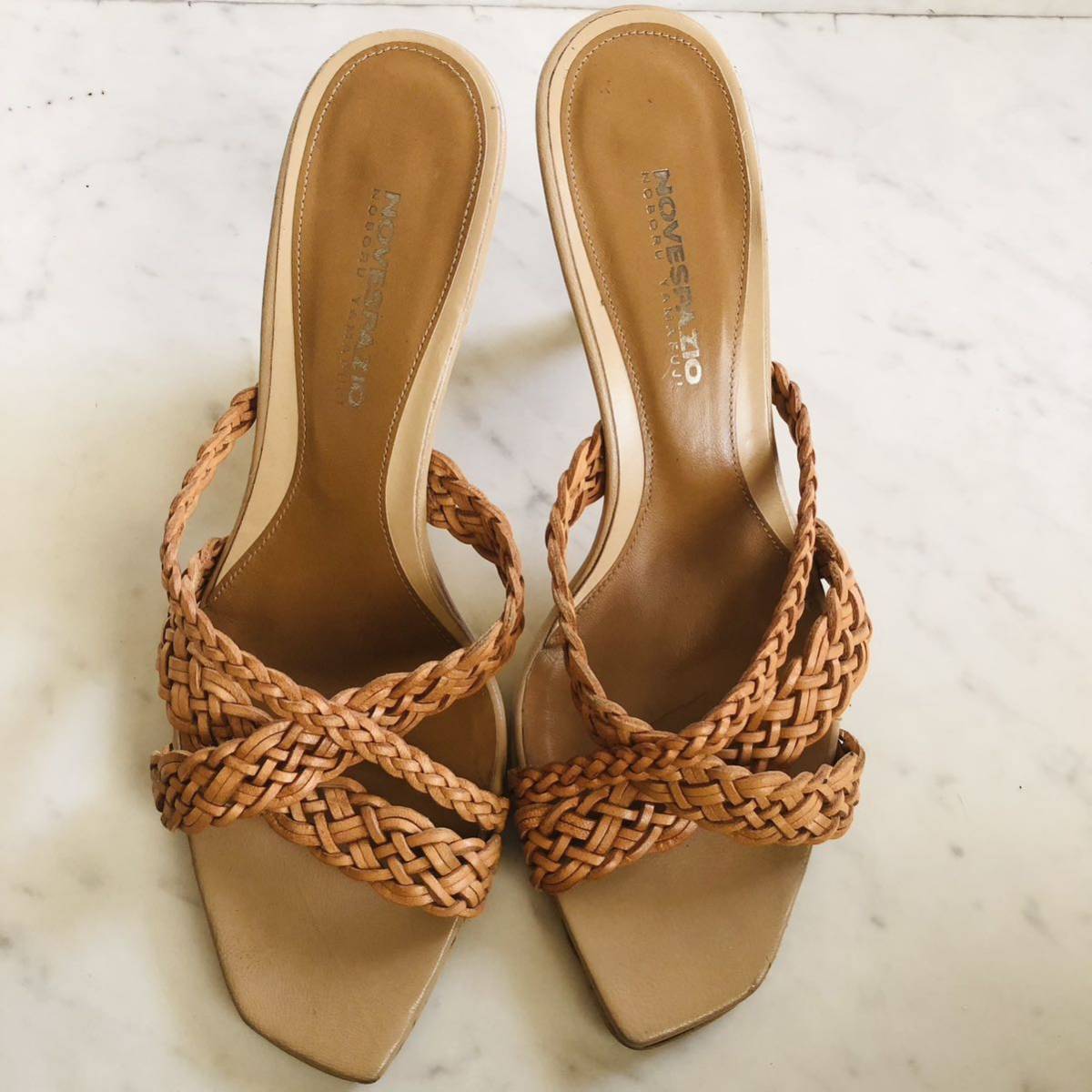 【ノーベスパジオ】ノーベスパジオ サンダル ベージュ 24.5㎝拍卖