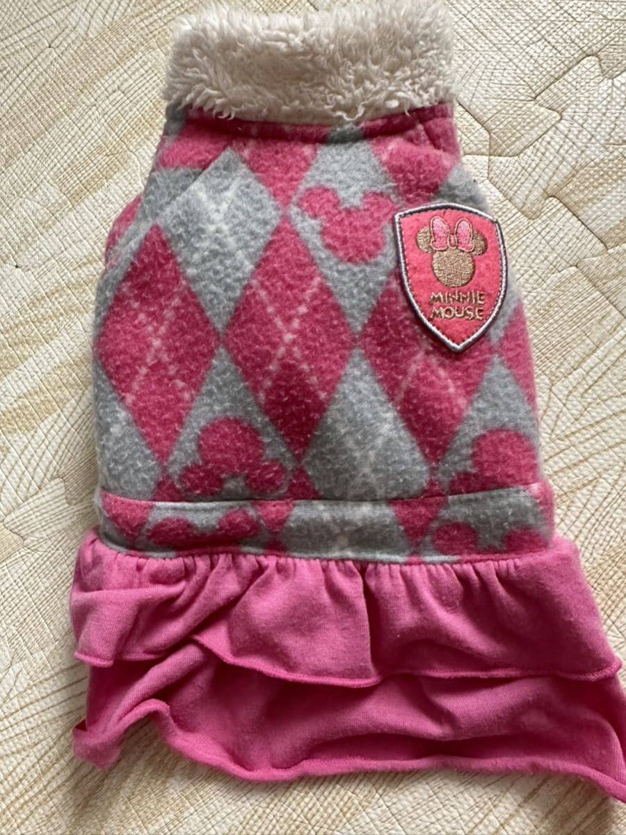 ディズニー ミニーマウス 2段フリル コートワンピース XSサイズ トイプードル チワワ ヨークシャテリア ペットパラダイス拍卖