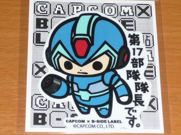 ◆ロックマンX ステッカー◆エックス 第17部隊長です◆B-SIDE LABEL◆カプコン◆拍卖