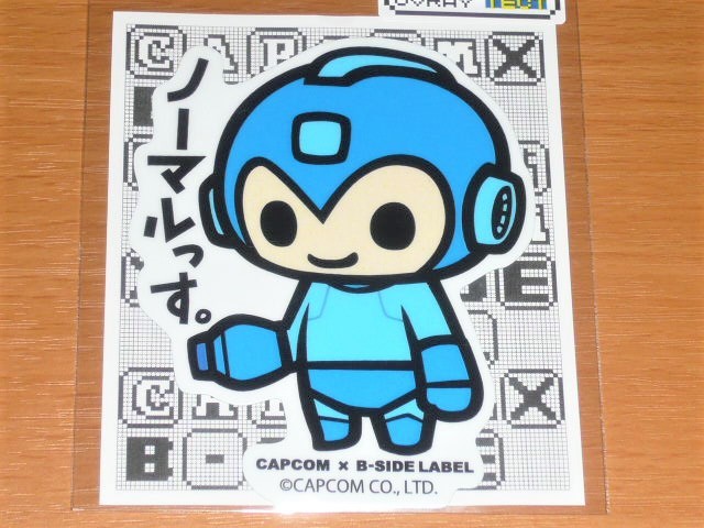 ◆ロックマン ステッカー◆ノーマルっす ◆B-SIDE LABEL◆カプコン◆拍卖