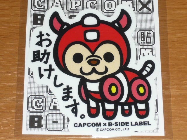 ◆ロックマン ステッカー◆ラッシュ お助けします◆B-SIDE LABEL◆カプコン◆拍卖