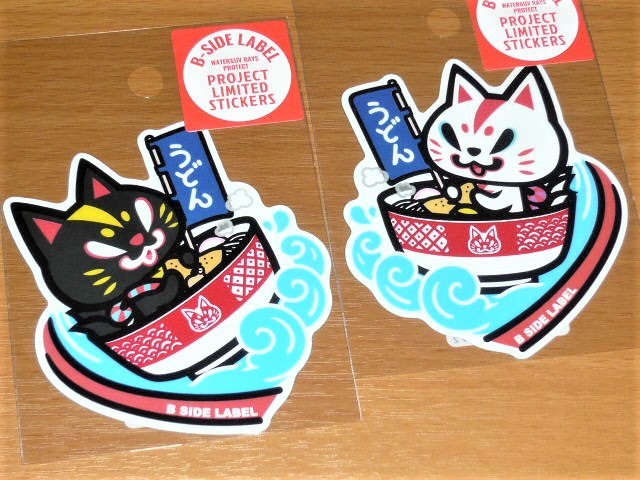 ◆限定 おいなりさん ステッカー◆うどんライド 2種セット◆B-SIDE LABEL◆拍卖