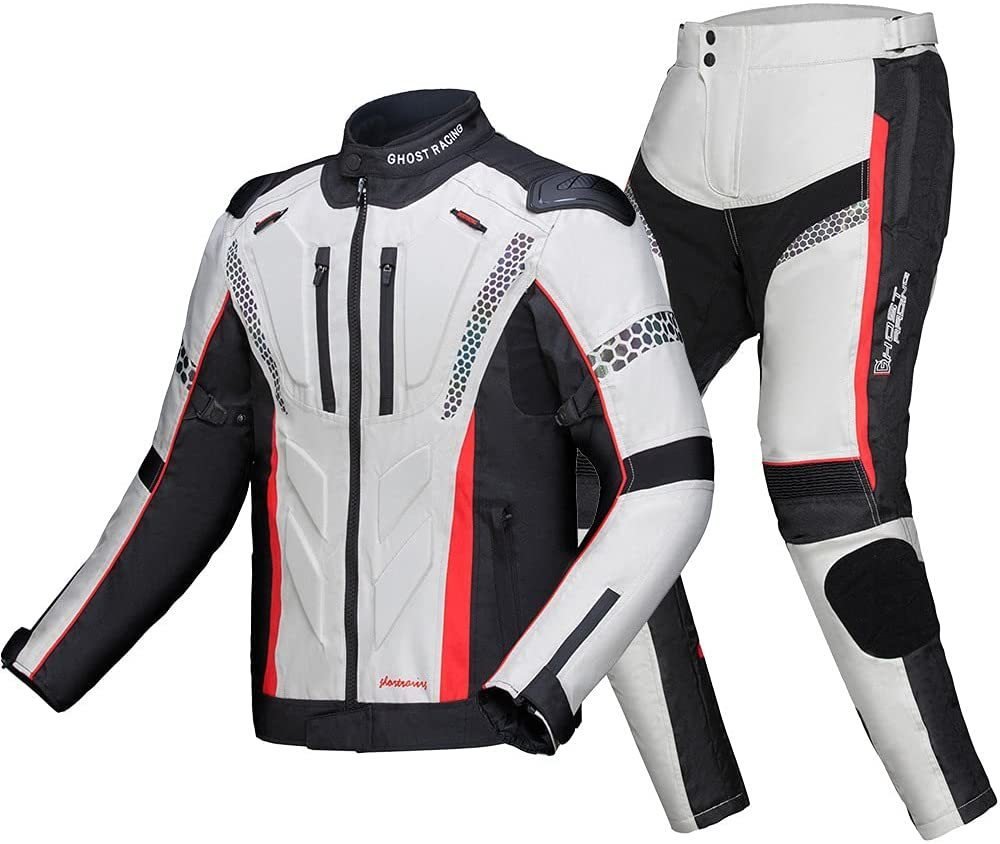 TZX503★バイク用 メンズ ジャケット&パンツ上下ックスフォード セット オールシーズン通用 プロテクター付き 保護力 防水 防寒 防風拍卖