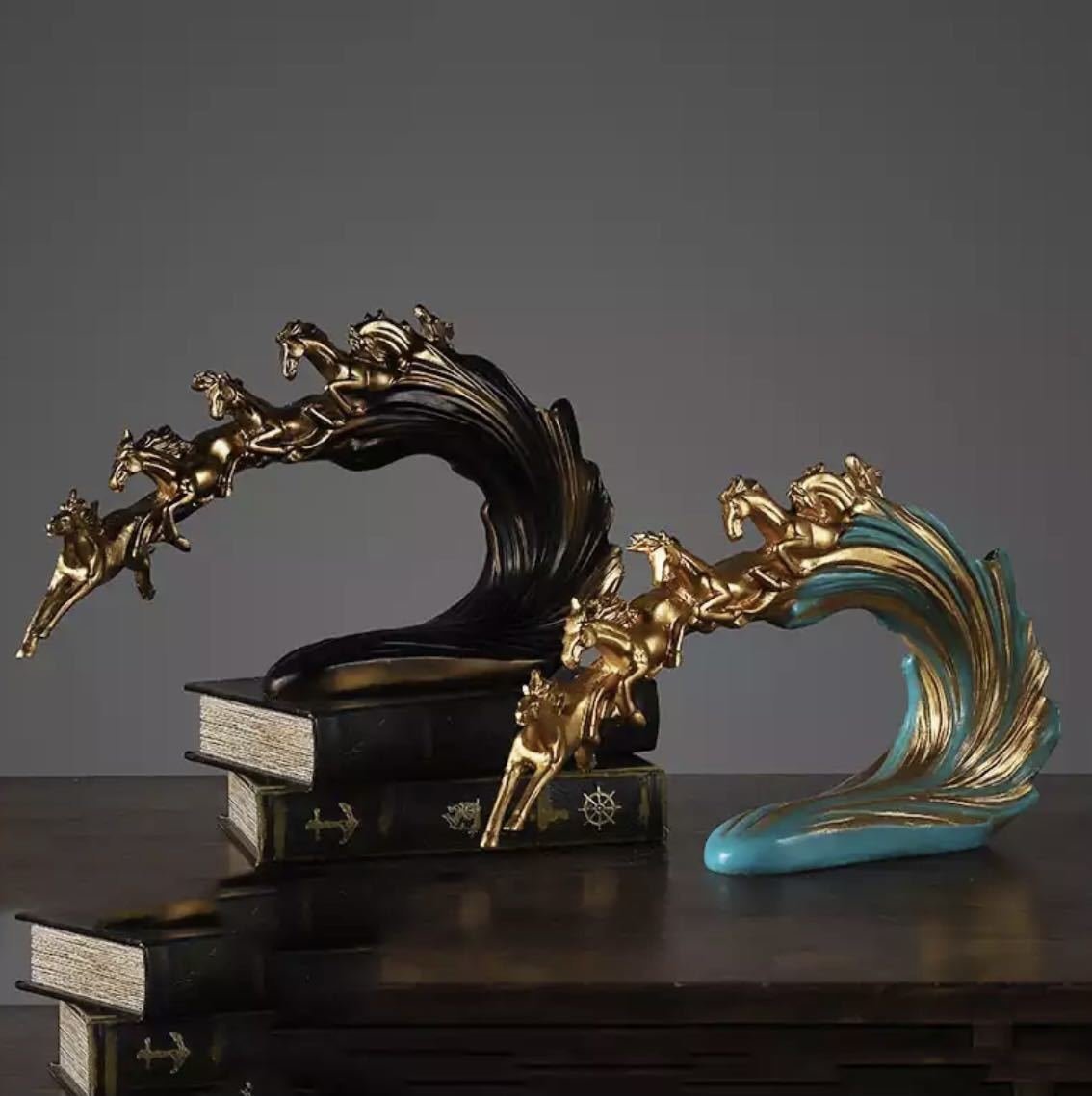 LHH638★全2種類 要1種類選択 馬の置物 馬 ホース 樹脂 オーナメント インテリア オブジェ リビングルーム 雑貨 現代アート 置物 小物 装飾拍卖