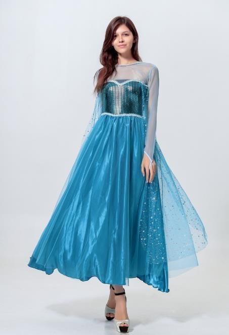 LHK131★ レディース ハロウィン コスプレ プリンセス アナ風 ドレス オシャレ 変装 衣装 仮装 コスチューム拍卖