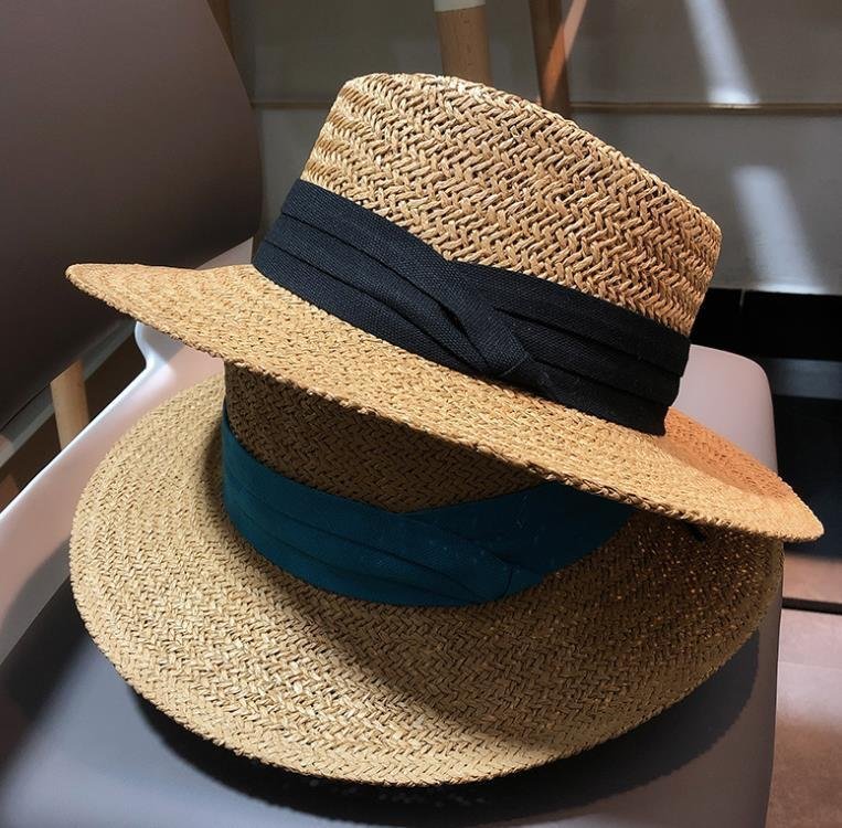 LHK1532★メンズ レディース カジュアル 麦わら帽子 ストローハット 紫外線対策 サンキャップ 日よけ帽子 おしゃれ男女兼用拍卖