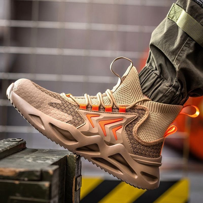 ZPT468☆新品安全靴 おしゃれ ハイカット スニーカー メンズ 通気 蒸れにくい 作業靴 軽い 黒 鋼先芯入り男女兼用 セーフティーシューズ拍卖