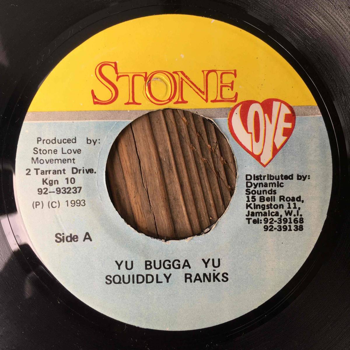 ★1993!SLENG TENG riddim!人気フロー!【Squiddly Ranks* (Squidly Ranks) - Yu Bugga Yu】7inch Stone Love JA拍卖