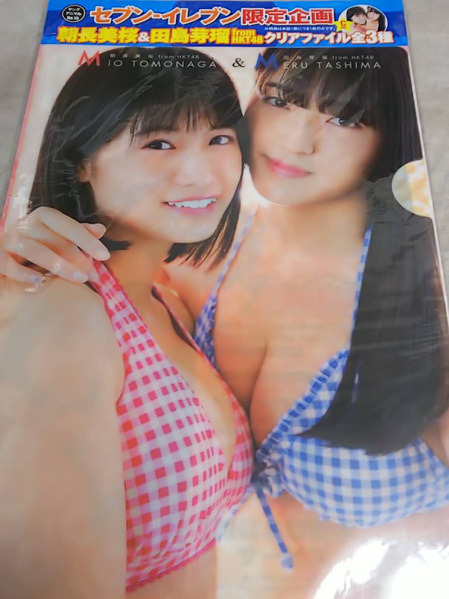朝長美桜 田島芽瑠 MIO TOMONAGA MERU TASHIMA HKT48 クリアファイル AKB48 激かわアイドル 水着姿 新品 未使用 レア 入手困難拍卖
