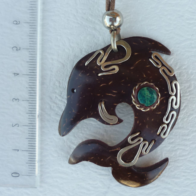 送料無料 ナスカ地上絵ネックレス NE-001-03 インカ ナスカの地上絵 アンデス フォルクローレ音楽 フォルクローレ衣装 ココナッツ イルカ拍卖