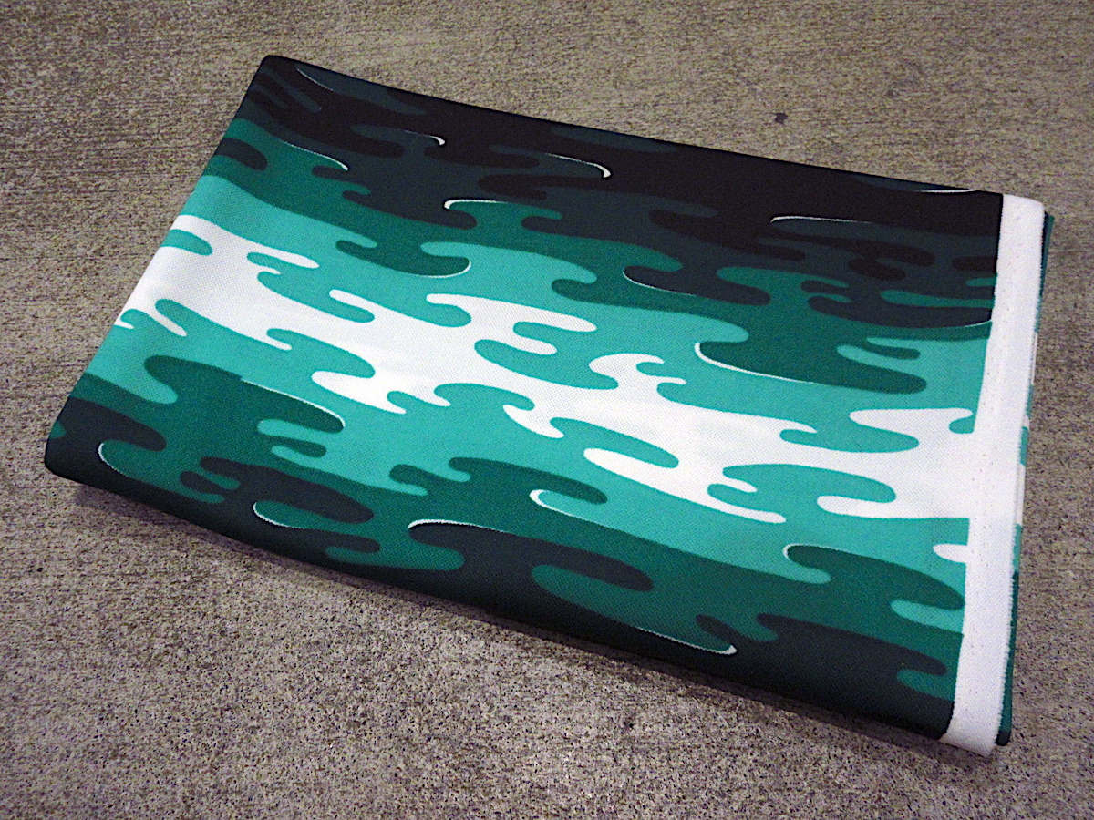 ビンテージ70's●耳付き総柄ファブリック約162cm ×約148cm●230710c10-fbr 1970s迷彩柄カモ生地布はぎれハンドメイド拍卖