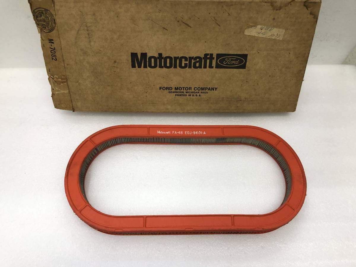 1967-68y フォード マスタング シェルビー 純正 Motorcraft オーバル エアフィルター エアクリーナー EDJ-9601-A 【FS01442】拍卖
